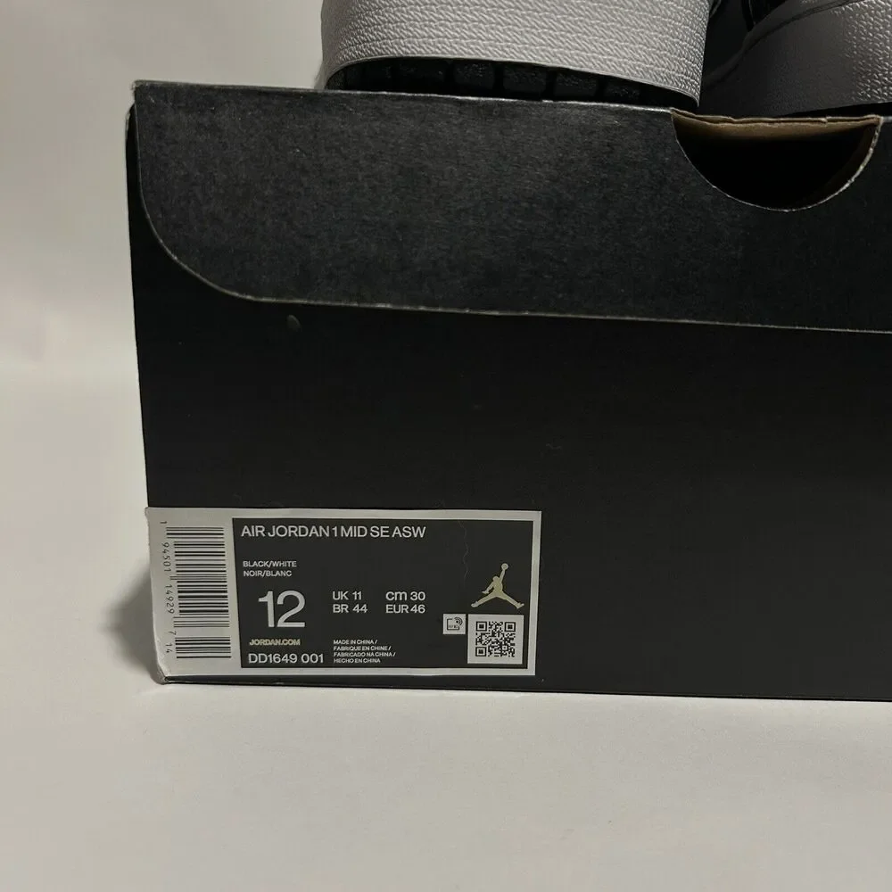 Nike Shoes Air Jordan 1 Retro Mid SE “All-Star/Carbon Fiber” 2024 - Picture 5 of 6
